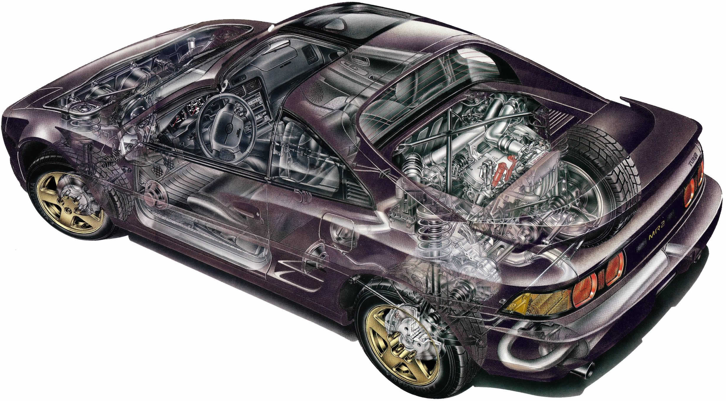 SW20 Toyota MR2 Illustration