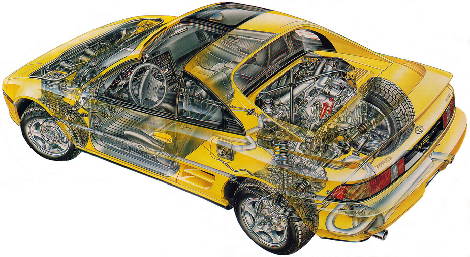 SW20 Toyota MR2 Illustration