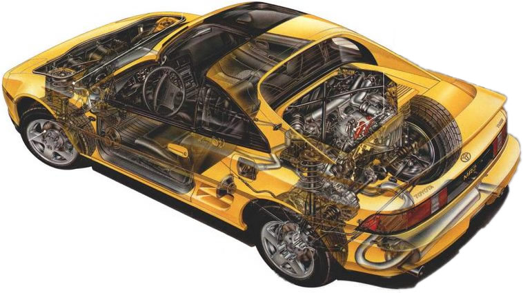 SW20 Toyota MR2 Illustration